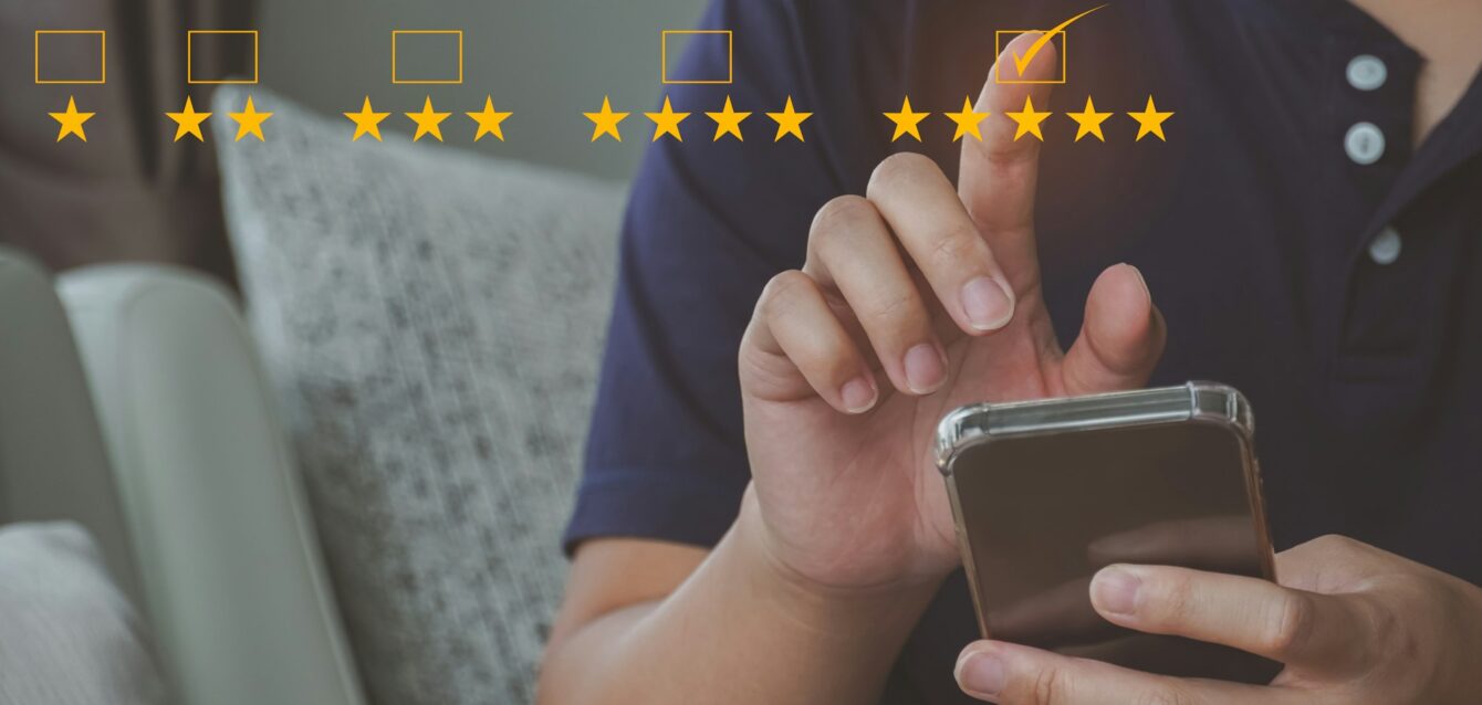 customer-review-good-rating-concept-customer-review-by-five-star-feedback-positive-feedback-
